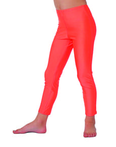 Oransje 70-talls disko leggings til jenter