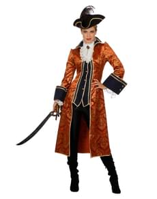Orange pirate costume for women