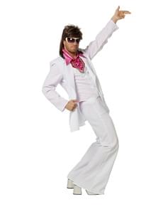 Disfraz de Fiebre de Sábado por la Noche blanco años 70