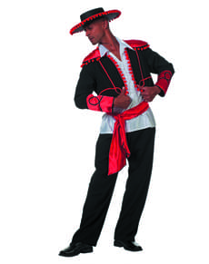 Costume da cavaliere argentino nero per uomo