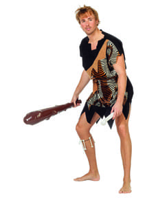 Black caveman costume for men