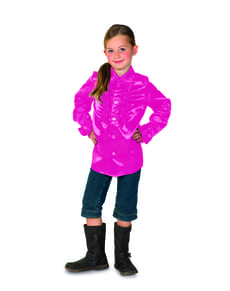 Chemise disco 70's rose enfant