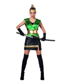 Fato de ninja verde para mulher