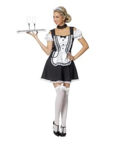 Französisches Dienstmädchen Kostüm elegant für Damen