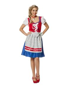 Costum Oktoberfest roșu pentru femeie