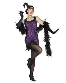 Purple Charleston costume for women