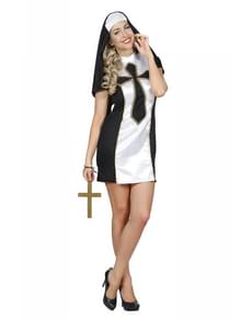 Black monk costume for women