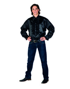 Сорочка чорного бароко для чоловіків