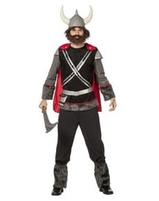 Zwart viking kostuum voor mannen
