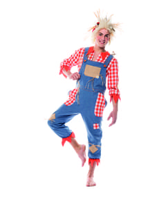 남자를위한 붉은 허수아비 의상