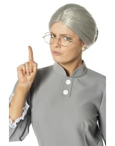 Siwa peruka babci dla kobiet