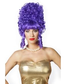 Purple baroque wig for women