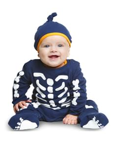 Fato de esqueleto pequeno para bebé