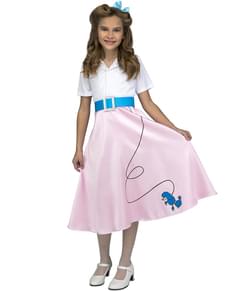 Pink 50's costume for girls