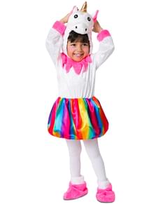Déguisement licorne multicolore fille