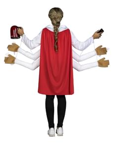 Disfraz de Súper Mamá blanco y azul para mujer