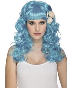 여자를위한 블루 인어 가발