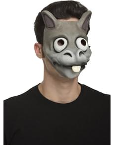 Maska pro dospělé osel šedý