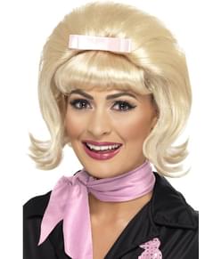 Peruca corte estilo bob dos anos 50 loira