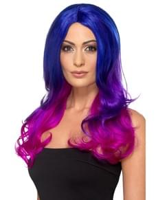 Purple and Fuchsia Mermaid Wig