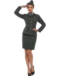 Fato de soldado da Segunda Guerra Mundial para mulher