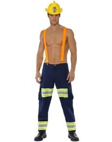 Disfraz de bombero fogoso Fever para hombre