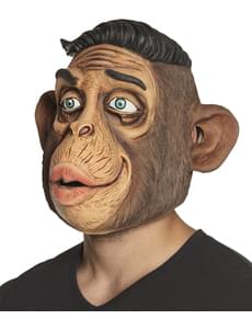 Stylet hår apekatt maske til voksne