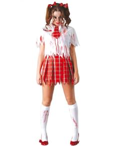 Costum de școlăriță zombie