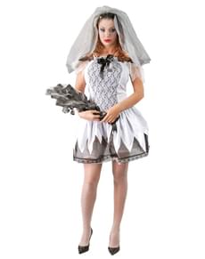 Sexy Braut Kostüm Zombie für Frau