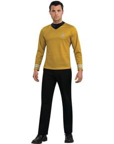 스타 트랙 캡틴 커크 골드 성인 의상