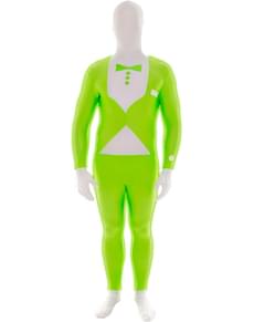 Costume smoking verde fosforescente Morphsuit