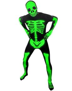 Costume de squelette phosphorescent Morphsuit