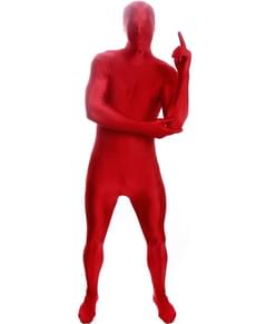 Fato vermelho escuro Morphsuit