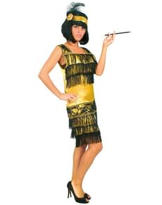 Guld charlestonkostume