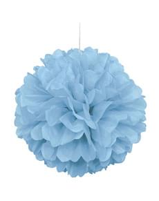 Pompón decorativo azul cielo - Línea Colores Básicos