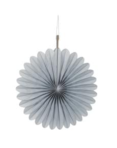 3 decorative paper fans in silver tone (15,2 cm) - Basic Colours Line
