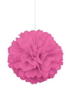 Pompón decorativo color rosa - Línea Colores Básicos
