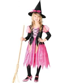Pink witch costume for girls