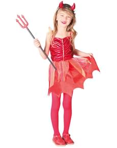 She-Devil Costume for Girls, Red