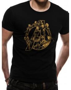 Gold Symbol T-shirt felnőtteknek - The Avengers: Infinity War