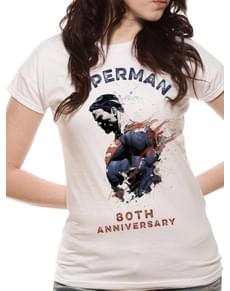 T-shirt 80º Aniversário para mulher - Super-Homem