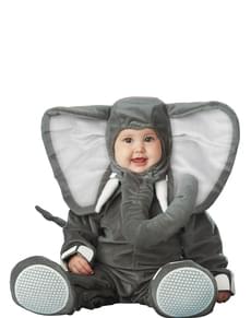 Costume da elefante grigio per bebè