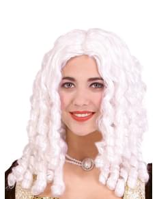 פאה לבנה עם תלתלים