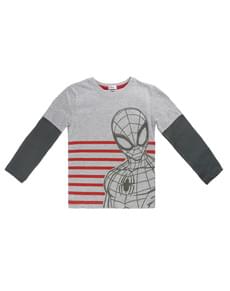 T-shirt de Homem-Aranha cinzento infantil