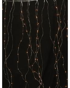Weihnachts-Lichterkettenvorhang mit warmweißem Licht