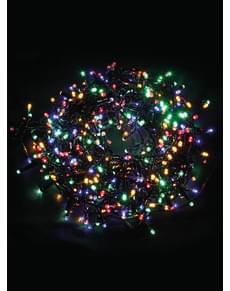 Weihnachtsgirlande mit bunten Leuchten und Wechselfunktion