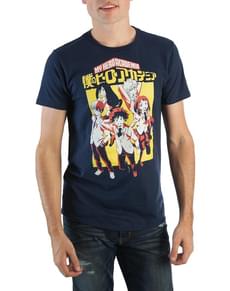 T-shirt de My Hero Academia estudantes para homem