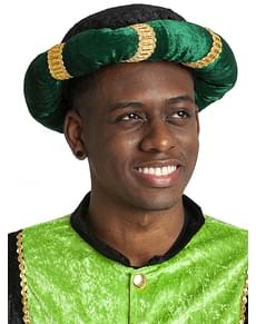 Turbante verde da valletto per adulto