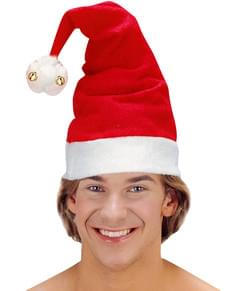 Bonnet de Père Noël avec clochettes