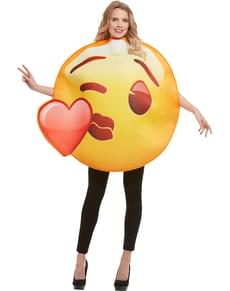 Disfraz de Emoji beso de corazón